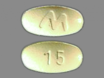 pill-image Mobic 15 MG Oral Tablet